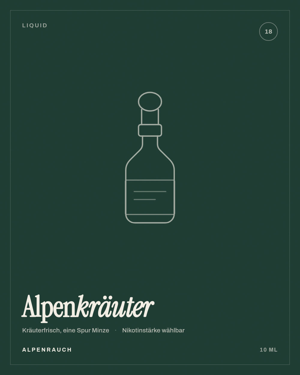 Fläschchen Liquid Alpenkräuter