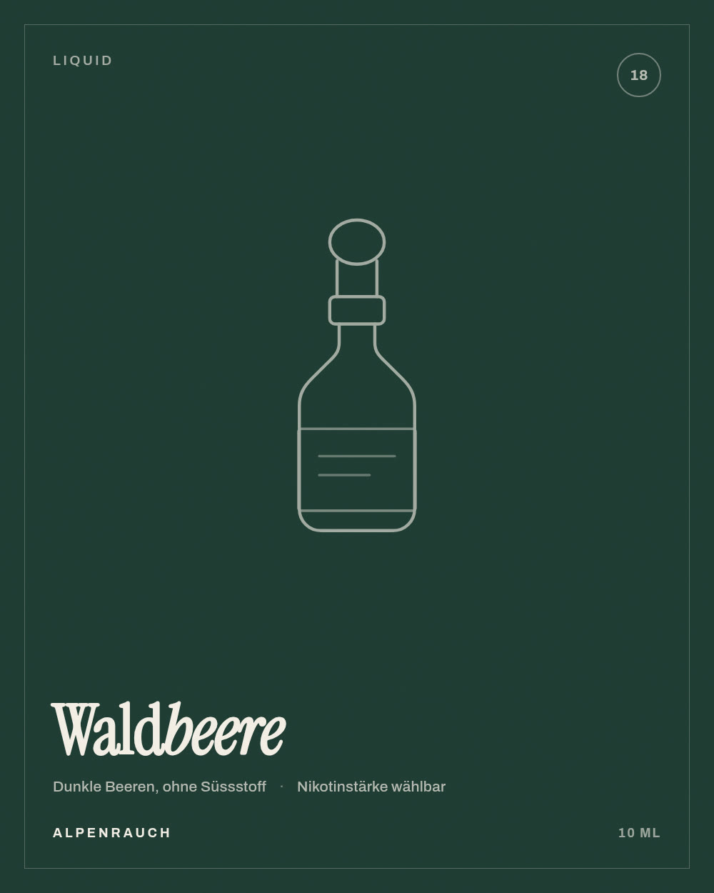 Fläschchen Liquid Waldbeere