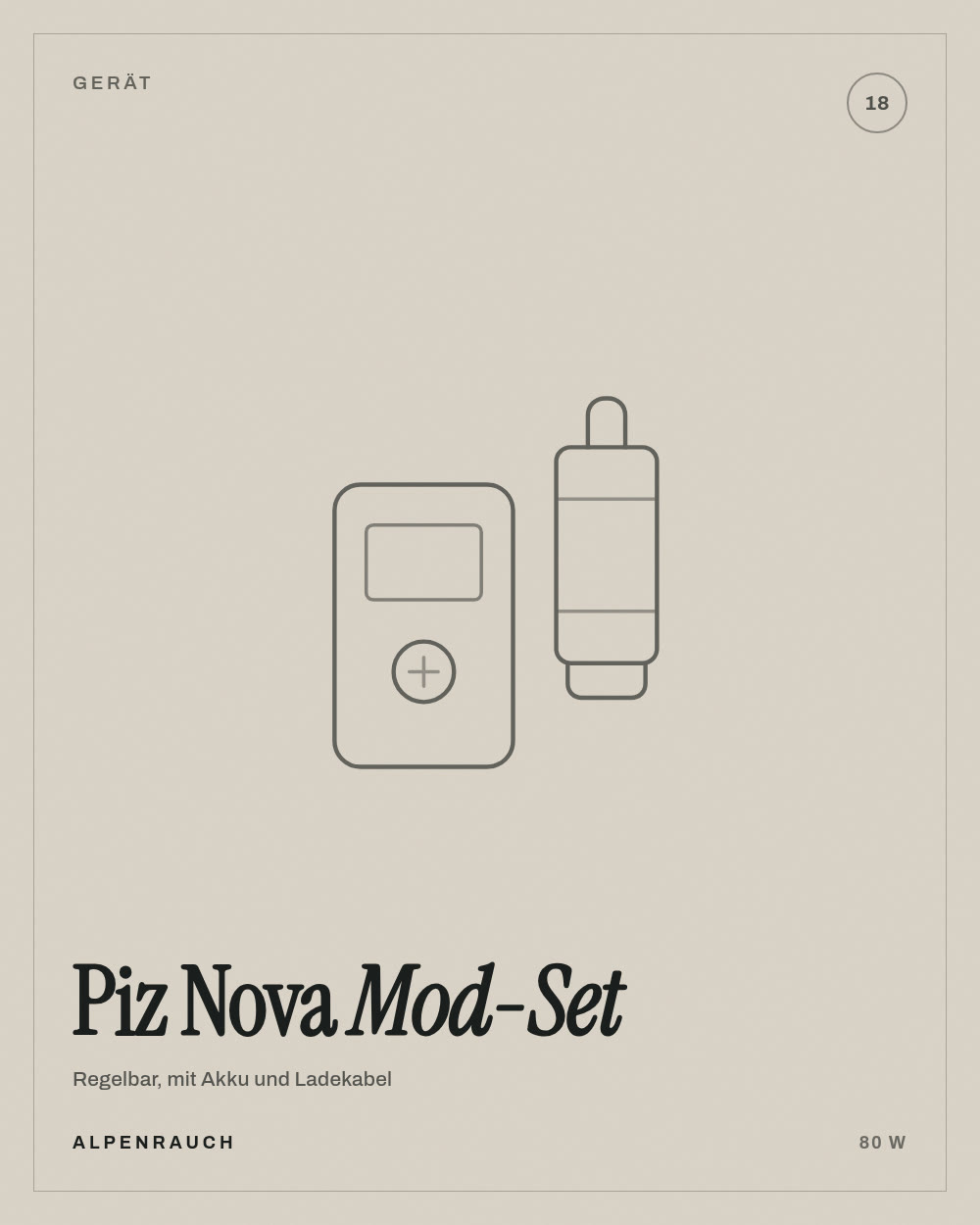 Piz Nova Mod-Set